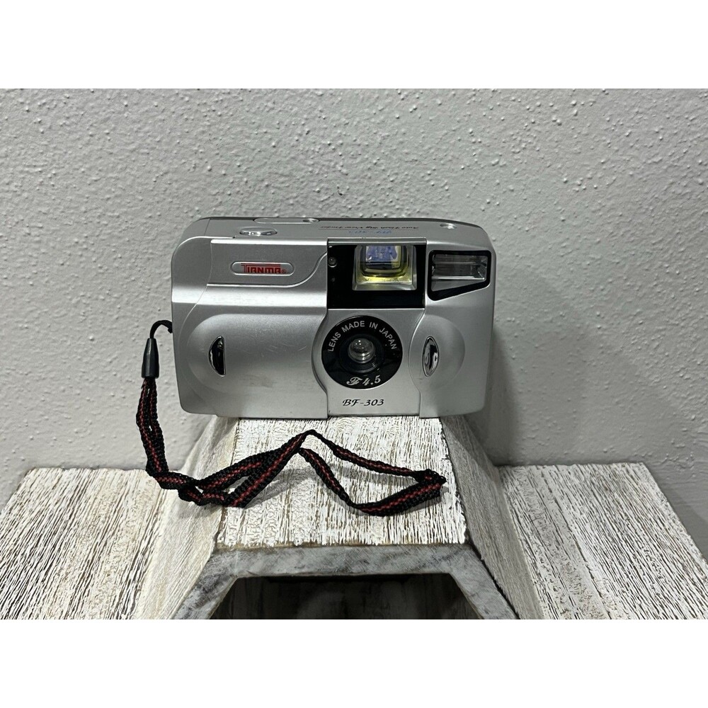Tianma BF-303 35mm Point Shoot Film Camera Vintage Black Silver Repair/Parts